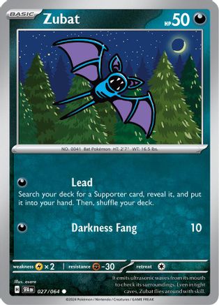 Zubat - 027/064 - Common - Reverse Holofoil