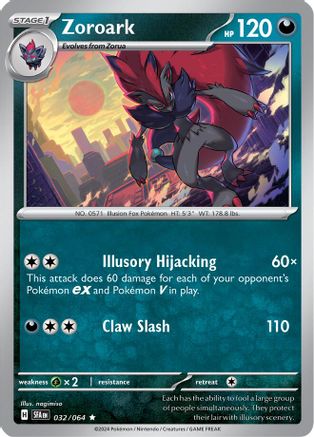 Zoroark - 032/064 - Rare - Holofoil