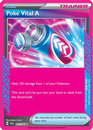 Poke Vital A - 062/064 - ACE SPEC Rare - Holofoil