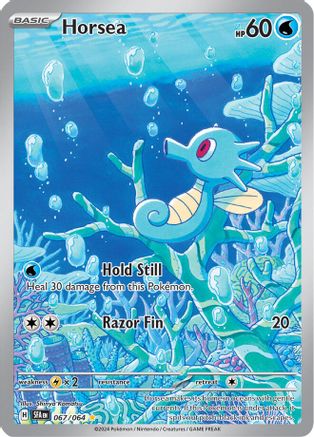 Horsea - 067/064  - Illustration Rare - Holofoil