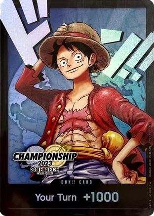DON!! Card (Monkey.D.Luffy) (2023 World Championship Finals)  -  Promo