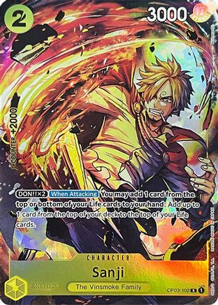 Sanji (Collection de cartes Premium -Édition BANDAI CARD GAMES Fest. 23-24) (OP03-102) - Rare