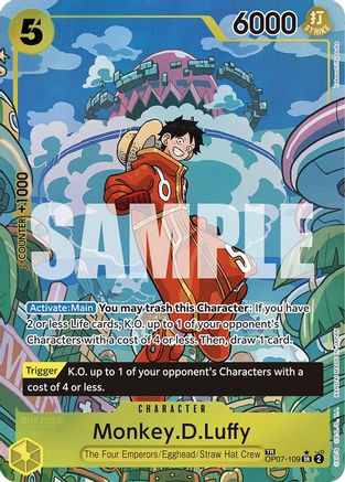 Monkey.D.Luffy (TR) (OP07-109) - Super Rare