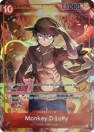 Monkey.D.Luffy (Set d'Amélioration Trésor) (ST10-006) - Super Rare