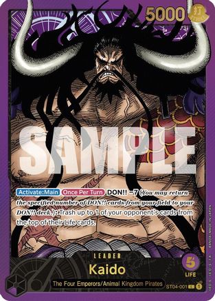 Kaido (Collection de cartes Premium -Collection Leader-) (ST04-001)  -  Leader