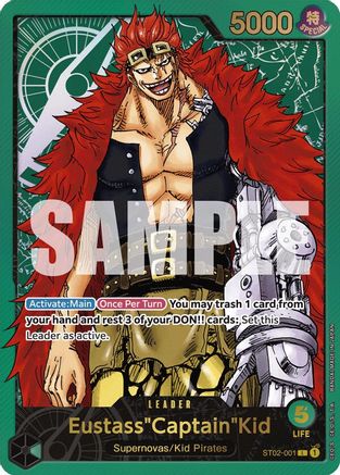 Eustass « Captain » Kid (Premium Card Collection -Leader Collection-) (ST02-001) - Chef de file