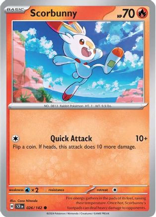 Scorbunny - 026/142 - Common - Reverse Holofoil