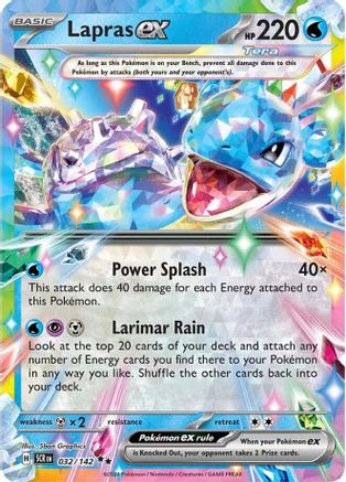 Lapras ex - 032/142  - Double Rare - Holofoil