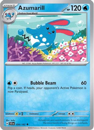 Azumarill - 034/142 - Uncommon - Reverse Holofoil