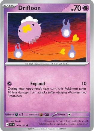 Drifloon - 060/142 - Common - Reverse Holofoil