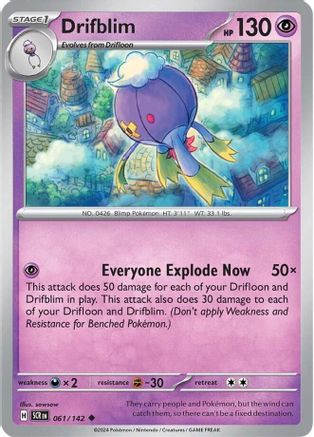 Drifblim - 061/142 - Uncommon - Reverse Holofoil