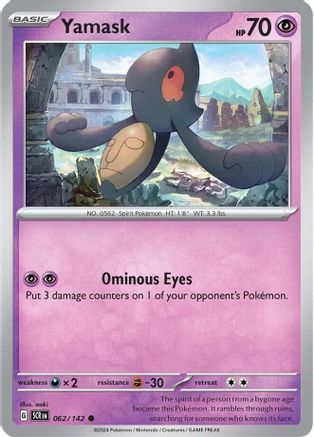 Yamask - 062/142 - Common - Reverse Holofoil