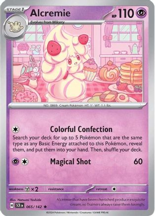 Alcremie - 065/142 - Rare - Reverse Holofoil