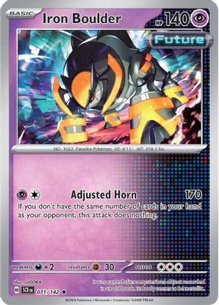 Iron Boulder - 071/142 - Rare - Reverse Holofoil