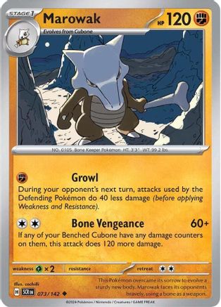 Marowak - 073/142 - Uncommon - Normal