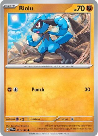 Riolu - 081/142 - Common - Reverse Holofoil