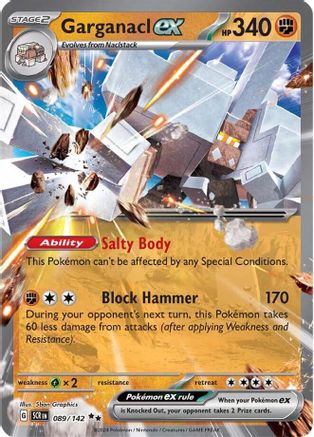 Garganacl ex - 089/142 - Double Rare - Holofoil