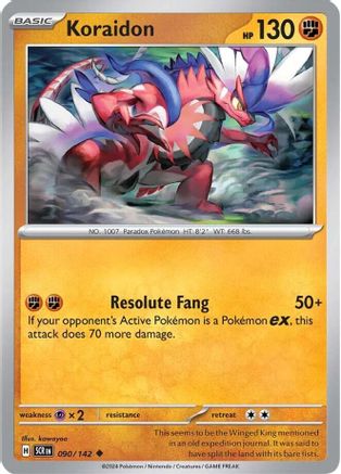 Koraidon - 090/142 - Uncommon - Reverse Holofoil