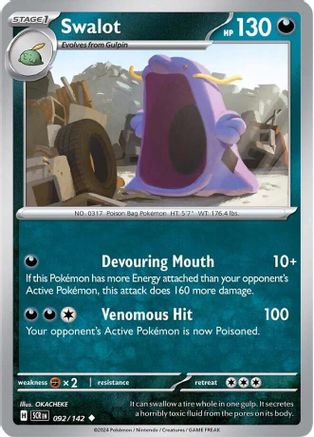 Swalot - 092/142 - Uncommon - Normal