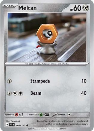 Meltan - 102/142  - Common - Reverse Holofoil