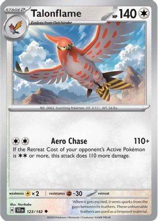Talonflame - 123/142 - Uncommon - Reverse Holofoil
