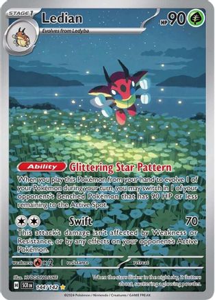 Ledian - 144/142  - Illustration Rare - Holofoil
