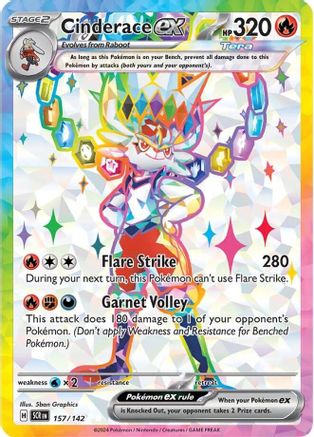 Cinderace ex - 157/142  - Ultra Rare - Holofoil