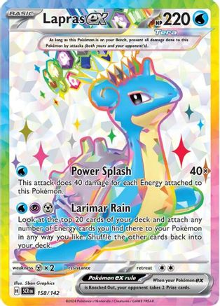 Lapras ex - 158/142  - Ultra Rare - Holofoil