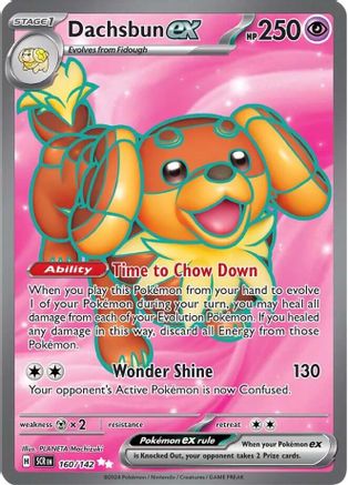 Dachsbun ex - 160/142  - Ultra Rare - Holofoil