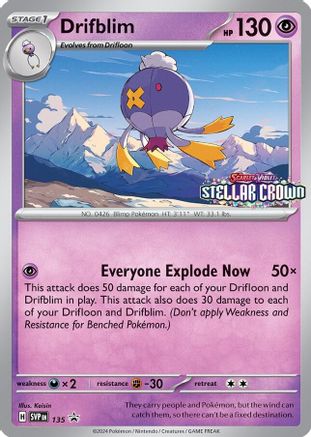 Drifblim - 135 - Promo - Holofoil