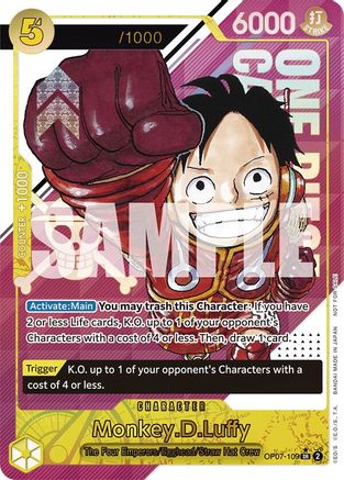 Monkey.D.Luffy (Pack événementiel CS 2024) (OP07-109) - Super Rare