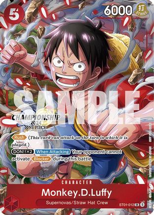 Monkey.D.Luffy (Pack Célébration CS 2024) (ST01-012) - Super Rare