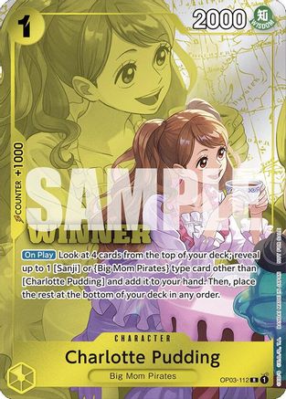 Charlotte Pudding (Gagnante) (OP03-112) - Cartes Promotionnelles One Piece - Rare