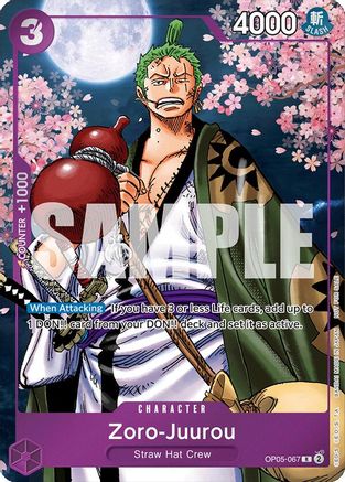 Zoro-Juurou (Pack événementiel Vol. 5) (OP05-067) - Cartes promotionnelles One Piece - Rare