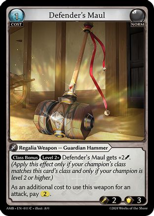 Defender's Maul (011) -  Common