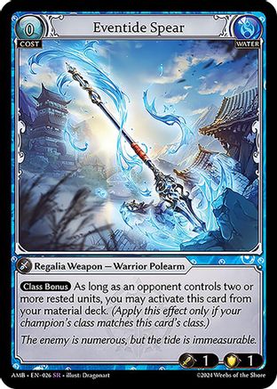 Eventide Spear (026) -  Super Rare