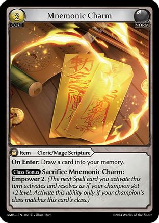 Mnemonic Charm (061) -  Common