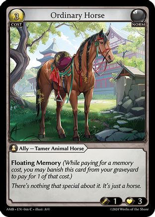 Ordinary Horse (066) -  Common