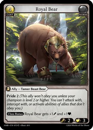 Royal Bear (073) -  Common
