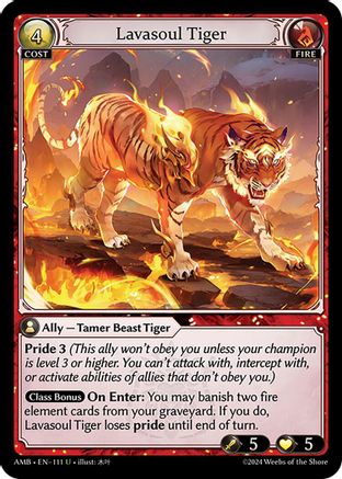 Lavasoul Tiger (111) -  Uncommon