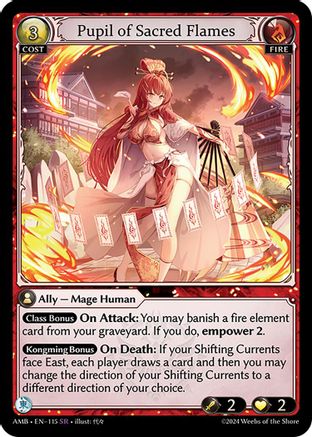 Pupil of Sacred Flames (115) -  Super Rare