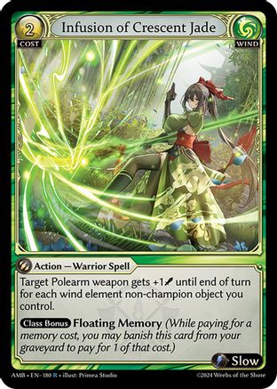 Infusion of Crescent Jade (180) -  Rare