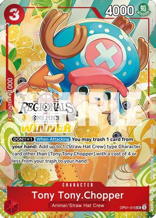 Tony Tony.Chopper (Offline Regional 2024 Vol. 3) [Winner] (OP01-015)  -  Uncommon