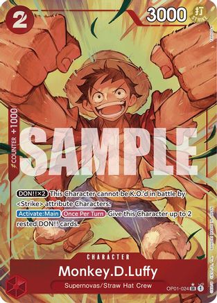 Monkey.D.Luffy (OP01-024) (Alternate Art) (OP01-024) - Super Rare