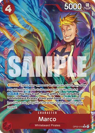 Marco (Alternate Art) (OP02-018) - PRB -  Rare