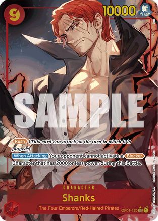 Shanks (OP01-120) (Alternate Art) (OP01-120) - Secret Rare