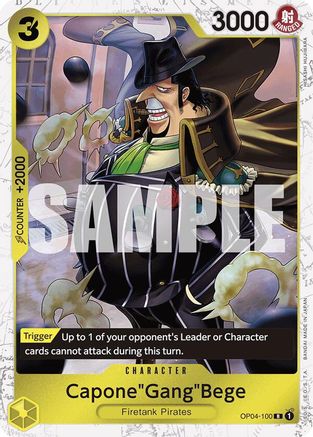 Capone "Gang" Bege (OP04-100) (Jolly Roger Foil) (OP04-100) - Rare