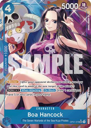Boa Hancock (OP01-078) (Alternate Art) (OP01-078) - Super Rare