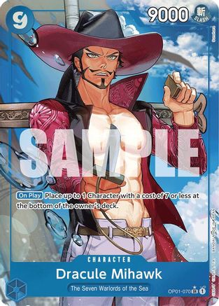 Dracule Mihawk (OP01-070) (Alternate Art) (OP01-070) - Super Rare