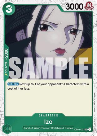 Izo (OP01-033) (Jolly Roger Foil) (OP01-033) - Uncommon